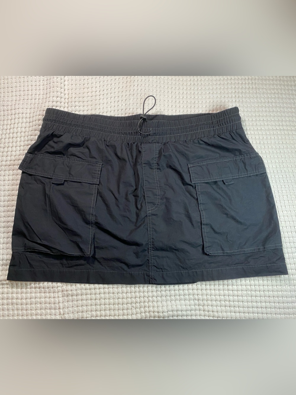 Wild Fable Black Utility Cargo Cotton Mini Skirt